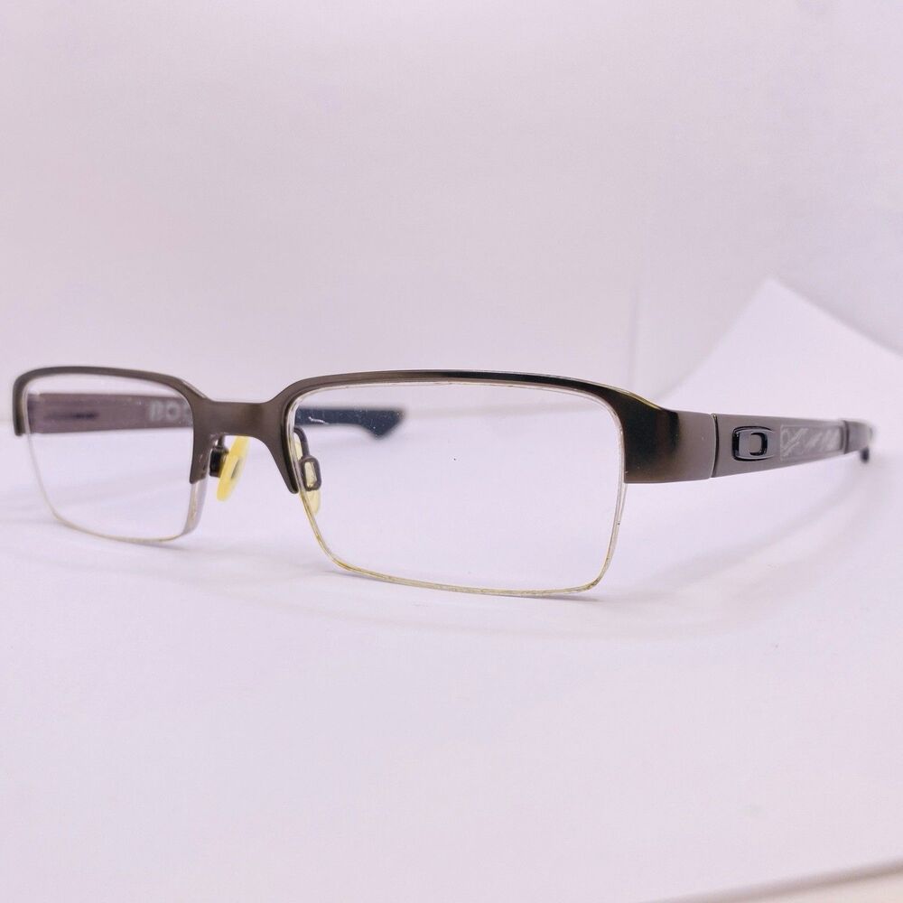 Oakley Boomstand Eyeglasses Frames OX5042-0352 Pewter 52-19-140 Authentic Half